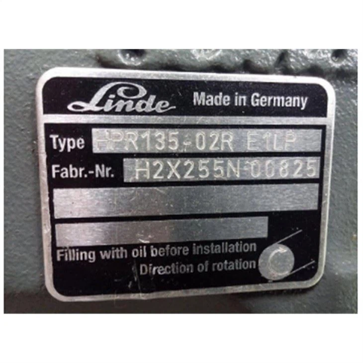 Linde HPR-serie HPR-055 HPR-075 HPR-105 HPR-135 HPR-165 HPR-210 HPR-280-02R Hydraulische zuigerpomp HPR-135-02R E1LP
