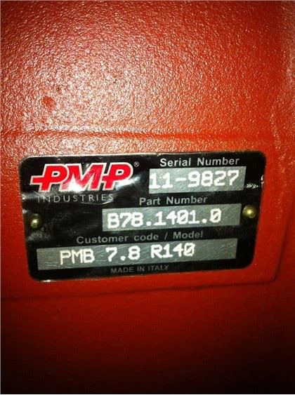 Italië PMP-mixeronderdelen PMP PMB6.5 R120 Reducer PMP PMB7.1 R130