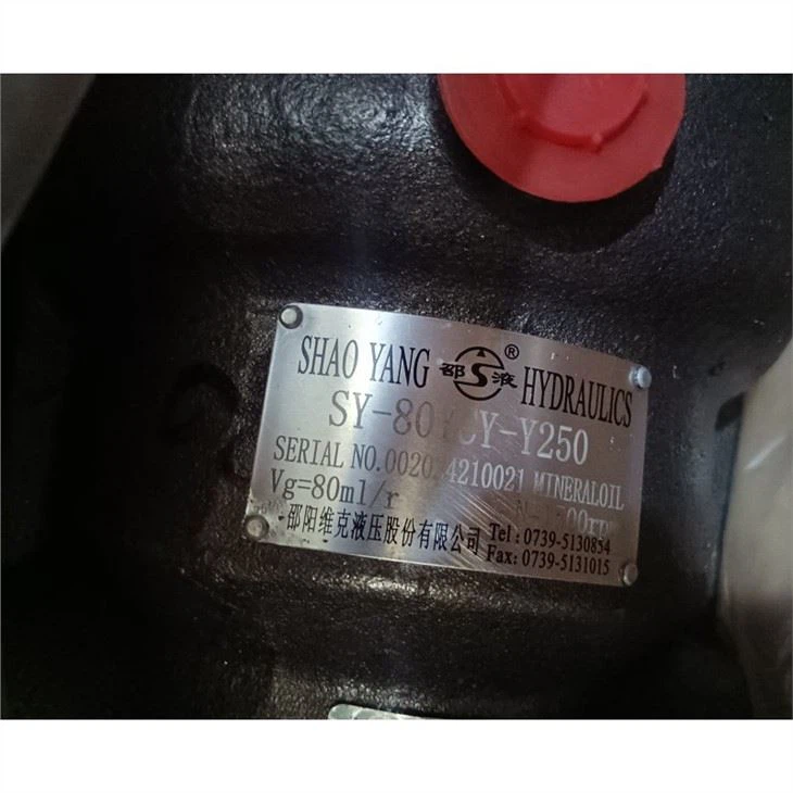 10YCY 25YCY 40YCY 63YCY 40YCY14 -1B 63YCY14 -1B SY-160YCY-Y250 SY-100YCY SY-80YCY SY-60YCY Handmatig variabel Hydraulische plunjer axiale zuigerpomp Cy Ycy Mcy Scy Mycy Dcy Bcy